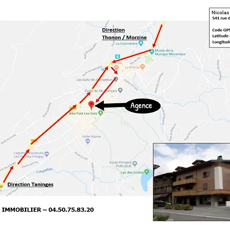 Appartement Location Aux Gets : Appt 3* Pour 6 Pers, Proche Centre Et Pistes, Wifi, Parking, Casier A Skis - Fr-1-623-343 Les Gets
